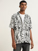Nuon Off-White Graphic Print Relaxed Fit Shirt