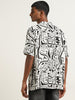 Nuon Off-White Graphic Print Relaxed Fit Shirt