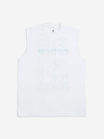 Y&F Kids Off-White Printed T-Shirt