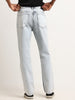 Nuon Blue Straight Fit Mid Rise Jeans