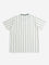 Y&F Kids Off-White Stripe Printed T-Shirt