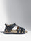 Yellow Navy Multi-Strap Sandals