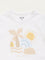 HOP Baby White Printed T-Shirt with Shorts