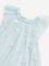 HOP Baby Light Blue Floral Mesh Dress