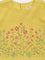 Utsa Kids Mustard Floral Embroidered Cotton Top (8 -14yrs)