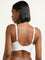 Superstar White Solid Padded Non-Wired Cotton Blend Bra