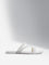 LUNA BLU Ivory Pearlescent Multi-Strap Slides