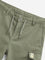 HOP Kids Olive Green Cargo-Style Cotton Shorts