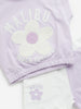 HOP Kids Lilac Floral Hooded T-Shirt with Shorts Set