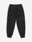 Y&F Kids Black Mid-Rise Cargo-Style Cotton Joggers