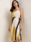 Wardrobe Yellow Accordion Pleated A-Line Dress