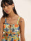 Nuon Multicolour Floral Design Bustier A-Line Dress