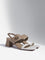 LUNA BLU Beige Hardware-Detailed Block Heel Sandals