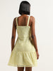 Nuon Yellow Lace Detailed Skater Dress