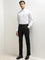 WES Formals White Solid Relaxed-Fit Shirt