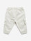 HOP Baby Beige Cargo-Style Mid-Rise Cotton Blend Joggers