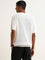 ETA White Knitted Relaxed Fit T-Shirt