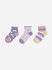 HOP Kids Multicolour Rainbow Printed Socks - Pack of 3