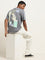 Nuon Grey Anime-Inspired Cotton T-Shirt