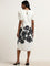 Wardrobe Ivory Floral Printed Straight Dress