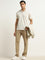 WES Casuals Off-White Relaxed-Fit Polo T-Shirt