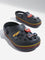 Yellow Black Applique-Detailed Clogs