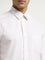 WES Formals Off-White Relaxed-Fit Cotton Shirt