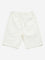 Y&F Kids Off-White Textured Mid-Rise Cotton Shorts