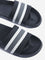 SOLEPLAY Black Striped Design Slides