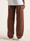 Nuon Dark Brown Relaxed - Fit Mid - Rise Jeans