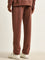 Studiofit Rust Relaxed-Fit Cotton Blend Track Pants