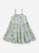 HOP Kids Multicolour Floral Printed Tiered Cotton Dress