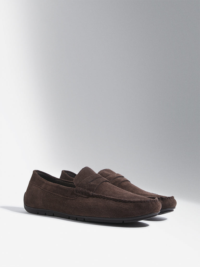 SOLEPLAY Brown Suede Loafers