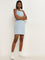 Nuon Light Blue Denim Bodycon Dress