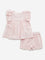 HOP Baby Pink Floral Cotton Top with Mid-Rise Shorts Set