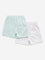 HOP Baby Pink Bunny Design Mid-Rise Shorts - Pack of 2