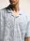 ETA Light Blue Relaxed-Fit Cotton Blend Shirt