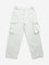 Y&F Kids White Straight - Fit Mid - Rise Jeans