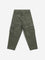 HOP Kids Olive Cargo-Style Mid-Rise Cotton Blend Trousers