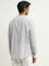 ETA Grey Striped Resort-Fit Cotton Shirt