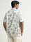 Nuon Off-White Abstract Blended Linen Relaxed-Fit Shirt