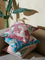 Westside Home Burgundy Floral Design Cushion Cover