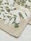 Westside Home White Tropical Leaves Table Runner