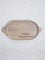 Westside Home Brown Text Design Oval Platter - Large