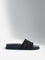 LUNA BLU Black Embellished Multi-Strap Slides