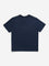 HOP Kids Navy Printed and Embellished Cotton T-Shirt