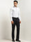 WES Formals White Pinstripe Detailed Slim-Fit Shirt