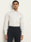 WES Formals White Pinstriped Design Relaxed-Fit Shirt