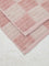 Westside Home Pink Checkered Design Face Towel (Set of 2)