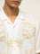 ETA Off-White Embroidered Relaxed-Fit Cotton Blend Shirt